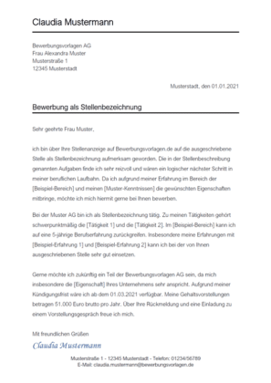 Bewerbung Maurer / Maurerin - Bewerbungsvorlagen.de