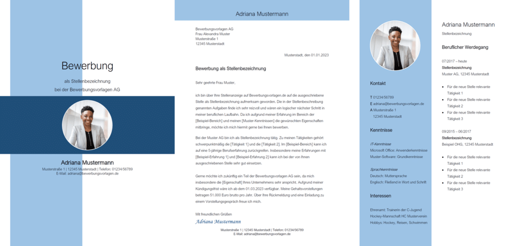 Bewerbungsvorlagen Kostenlos & ohne Anmeldung Bewerbungsvorlagen.de