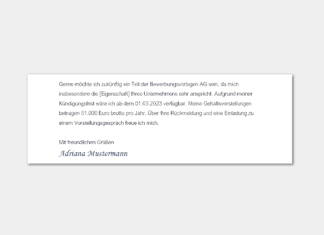 Schlusssatz Bewerbungsschreiben: Beispiele & Formulierungen Schlusssatz Bewerbungsschreiben: Beispiele & Formulierungen